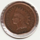 US Rare Old West 1906 Indian Head Penny Coin American Collection Shield Cent USA