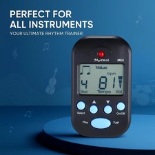 Black Portable LCD Digital Mini Metronome Beat Tempo Electric Guitar Accessories