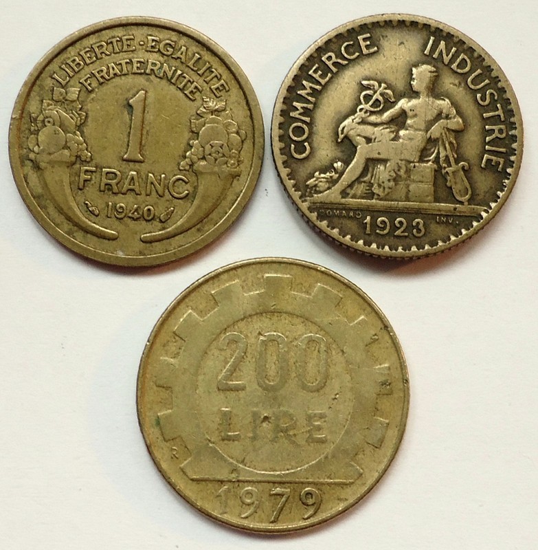 FOREIGN WORLD COINS LOT OF 3, SEE PICS, *FREE SHIPPING*   (# 23)