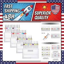 OwnMy 40PCS PCB Drill Bits Set 0.1mm-3.0mm Micro Tungsten Steel CNC