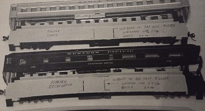 Weight Kit HO for Athearn Standard Steel Pullman Passenger Car