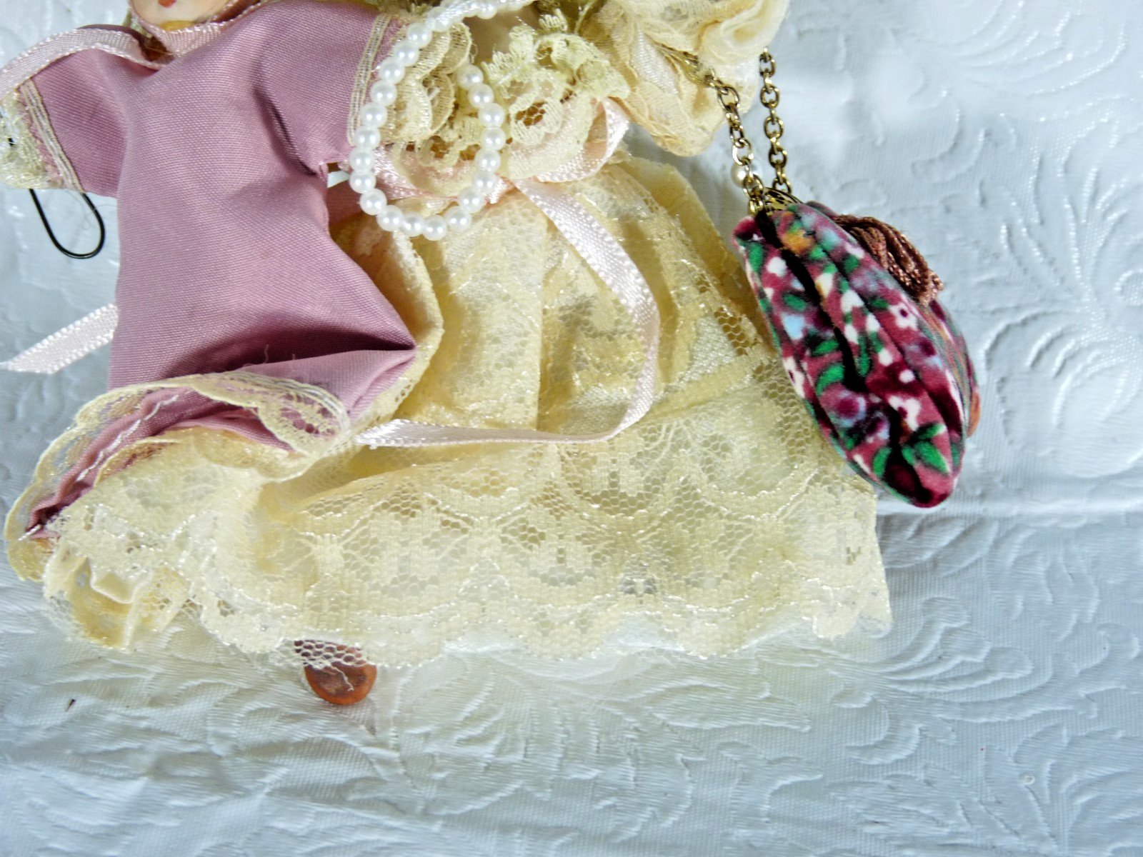 Kurt Adler Victorian Porcelain Doll Ornament