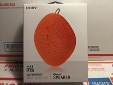 Coby IPX5 Orange Wireless Waterproof Bluetooth Speaker CSBT-350 