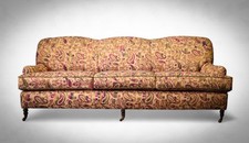 George Smith 3 Seater Standard Arm Signature Sofa Embroidered Paisley Rrp£12000 