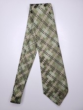 Croft  Barrow Mens Formal Necktie 59"Lx3.75"W Green Neck Tie