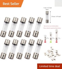 High-Quality 5A Max Fast-Blow Glass Fuses - 10 Pack for Reliable Protection