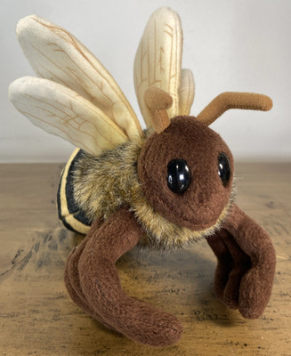 Living  Nature  Honey Bee Plush Soft Cuddly Realistic Stuffed Animal Toy Plush
