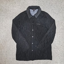 Pierre Cardin Quilted Jacket - Coat -  Black - Size Large