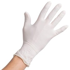 Lakesstory Powdered Disposable Latex Gloves for Foodservice Comfortable Pack ...