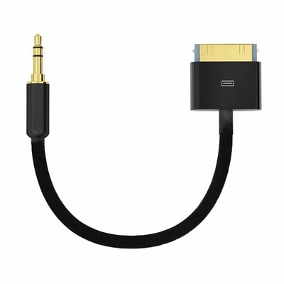 30-Pin for iPod/iPhone ip ad Dock to 3.5mm Mini Jack Auxiliary Connector Cable