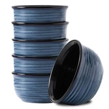 Cereal Bowls Set of 6, 20 Ounce Ceramic Soup Bowls Set for Kitchen, Suit for