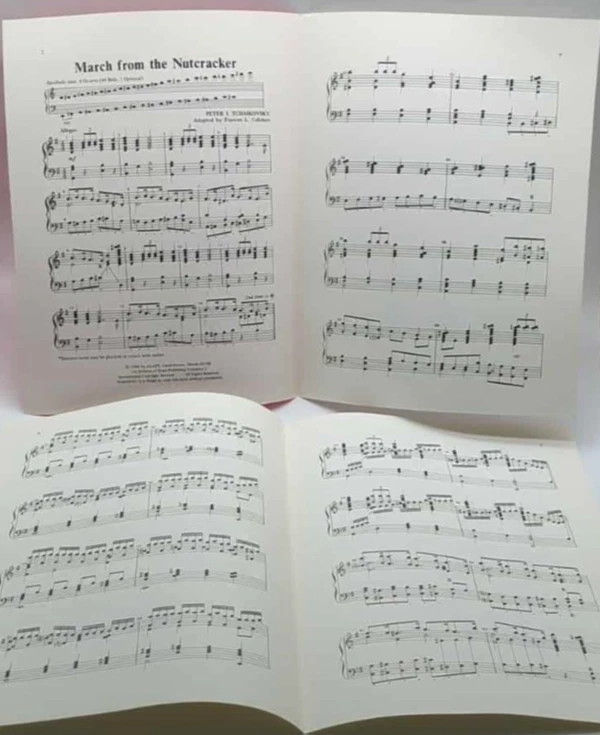 1984 March From The Nutcracker Sheet Music For Four Octave Handbells Tchaikovsky - Image 2 of 4