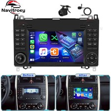 6+128G Autoradio Für Mercedes-Benz A B Klasse W169 W639 GPS Navi Android 15 +Kam