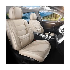 Car Seat Covers Full Set Fit for Infiniti EX35/EX37 2008-2017, Premium Faux L...
