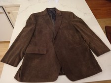 Ralph Lauren Men's 44R Dark Brown Fine Gauge Corduroy Blazer Sportcoat EUC 