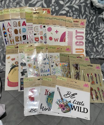 Girls Crafts: 23 packs of stickers/gems/transfers/iron-ons, etc