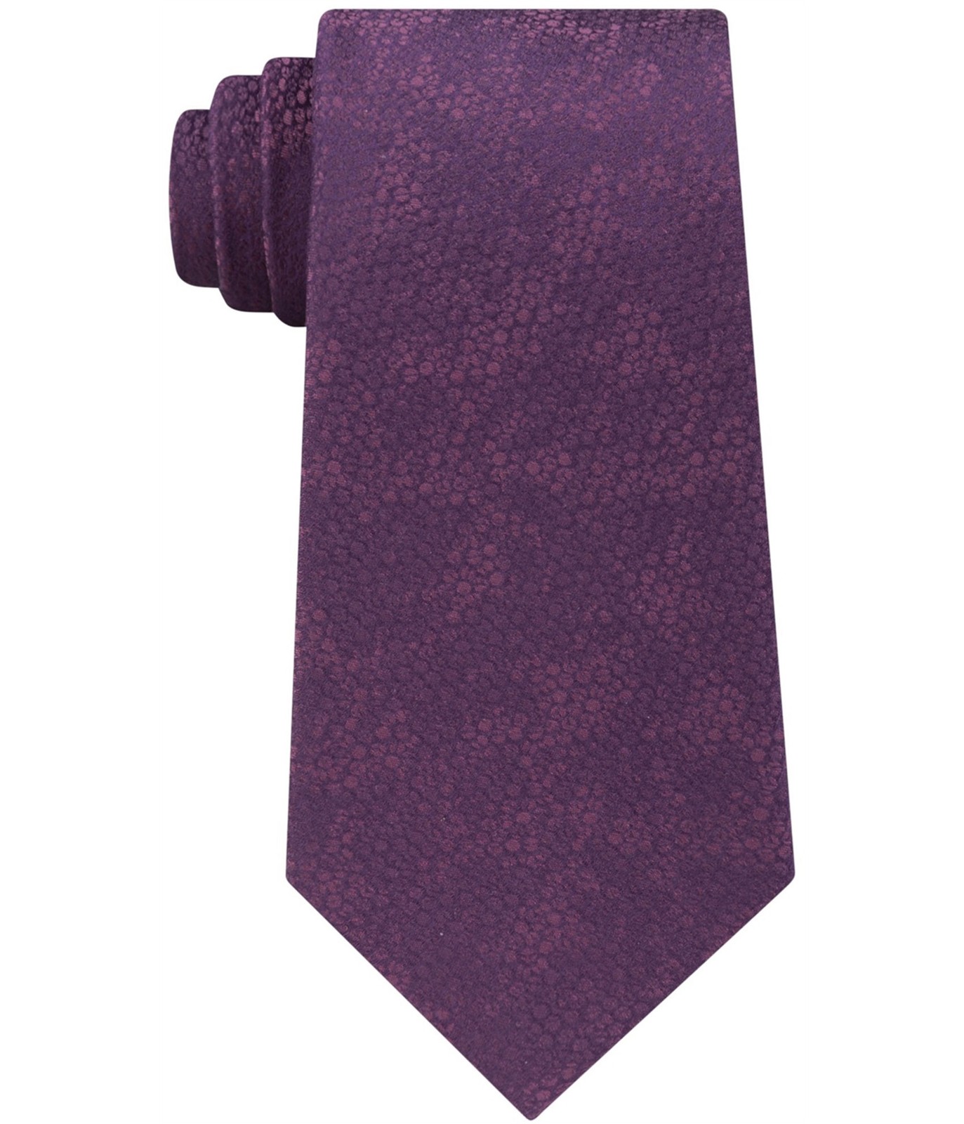 Calvin Klein Mens Layered Self-tied Necktie Purple One Size 5690₽