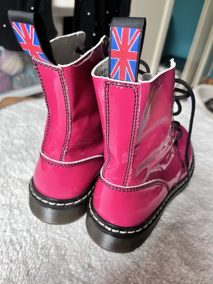 Pinke 8Loch Boots (ähnlich Martens) Gr. 38 Neuwertig Pink - Bild 3 von 4
