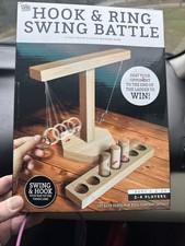 Wooden Desktop Slingshot  Hook-Ring Swing Battle NEW 