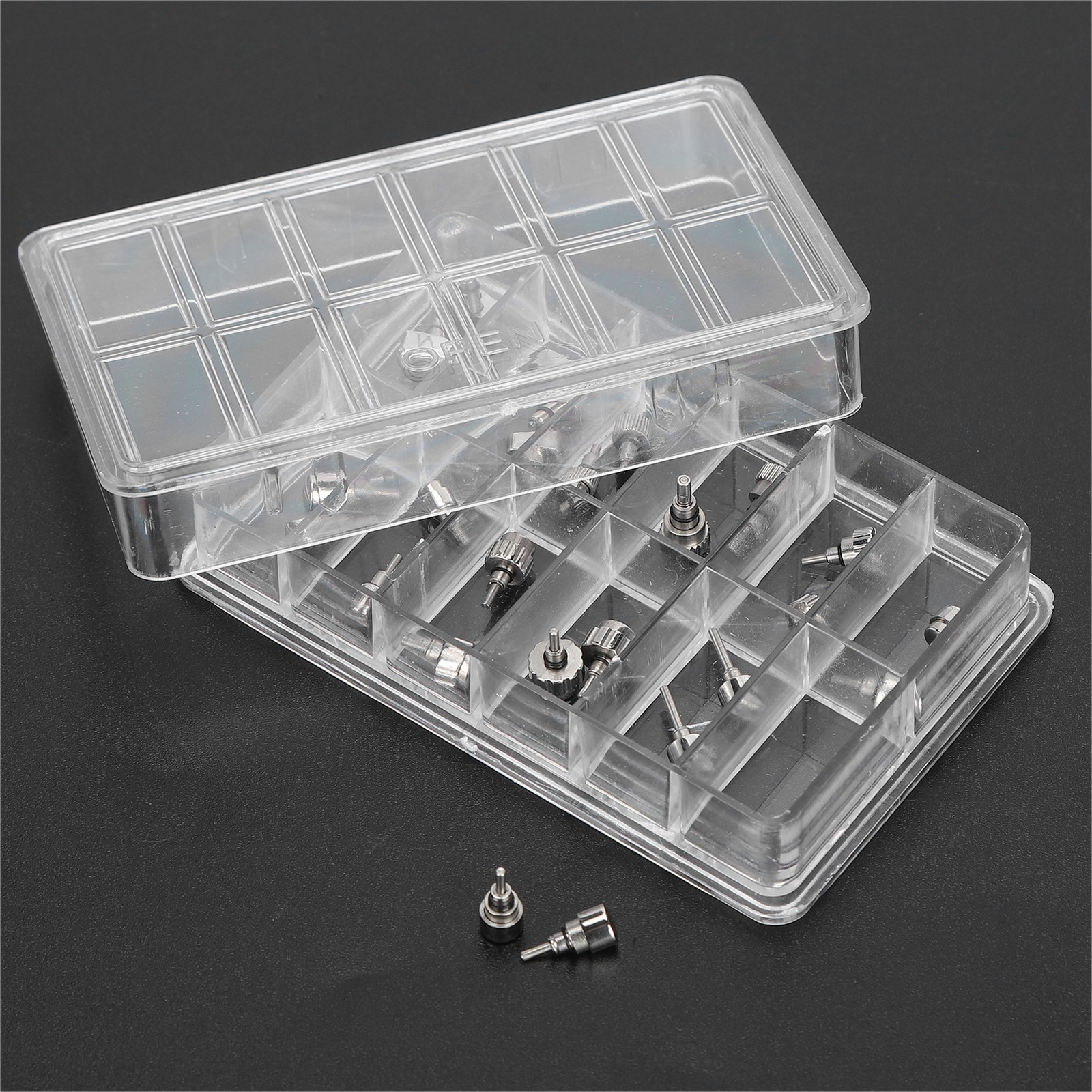 12 Grid/Box Watch Push Press Button Watch Repairing Tool Accessory For Watch CUT