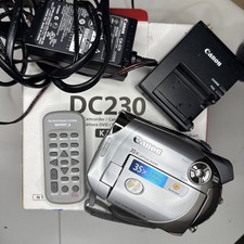 CANON DC230 DVD Camcorder   With Battery TESTED WORKING With Box