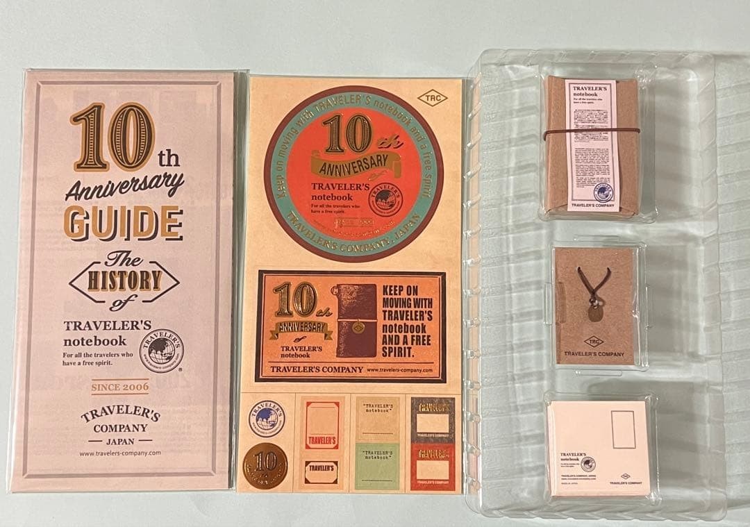 Traveler's Notebook 10th Anniversary Tin Mini Notebook Rare | eBay
