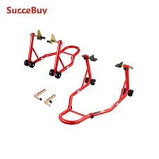 Motorcycle Stand Lift,850lbs Front Rear Combo Stand, Front Wheel Dual-Fork Stand