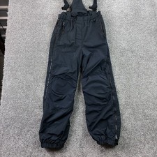 Obermeyer Snow Pants Bibs Kids Juniors 16 Black Insulated Ski Adjustable Straps