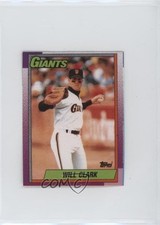 1990 Topps Double Headers Will Clark 4m0