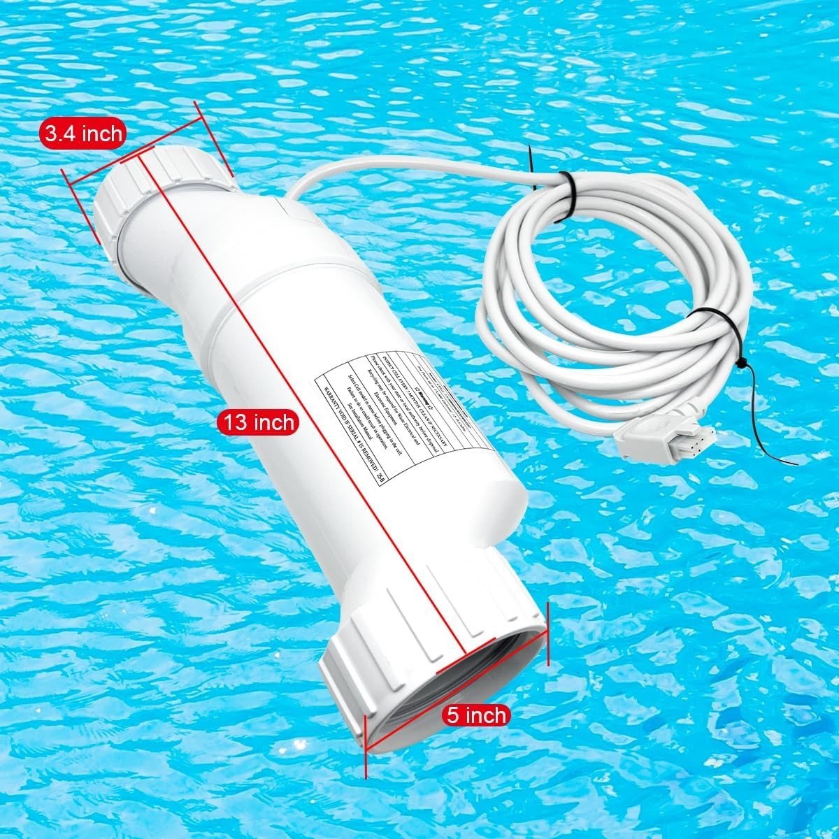 Pool Salt Cell Replacement for W3T-Cell-3/BLW1T3H Chlorinators | 15000 Gallon