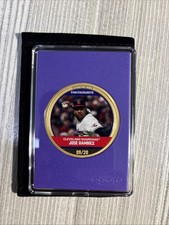 Agoro 1 oz Silver Amethyst Coin MLB Coin- Jose Ramirez #09/20 Gilded gold