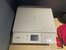 Cannon TS6151 Pixma colour printer in good condition in white All in one.