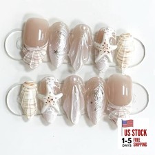 30 Pcs White French Tip Press on Nails Medium Almond Fake White French Tip-11