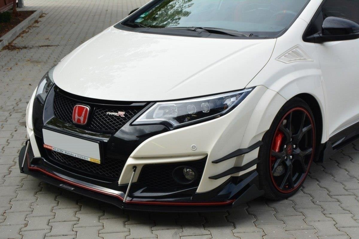 Canards Maxton Honda Civic IX Type R finition carbone look splitters aérodynamiques premium