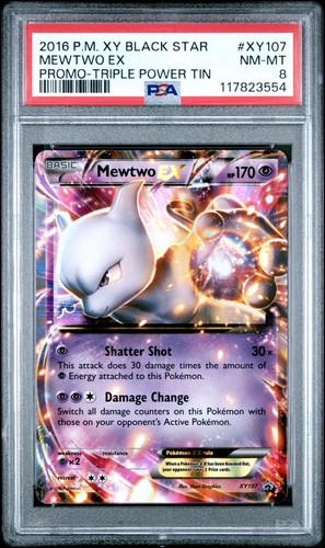 Mewtwo-EX graded PSA 8 for sale on eBay