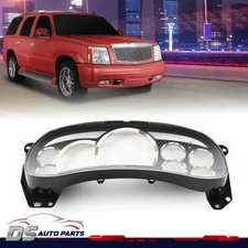 Gauge Cluster Lens Cover Chrome Rings Fit For 2003- 2006 Gm Trucks Suvs Escalade