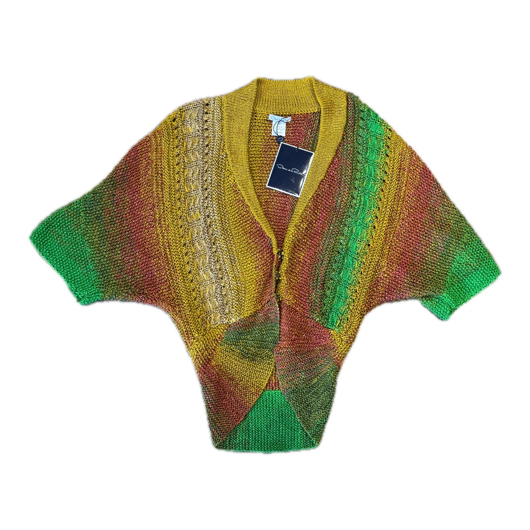 Cardigan Oscar De La Renta En Dentelle - Couleur Vert émeraude - Tailles XS/S - Neuf Avec étiquettes