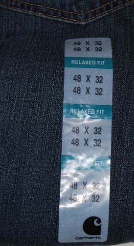 NWT Carhartt Men's Big & Tall Medium Blue Relaxed Fit Holter Jeans - Picture 15 of 23