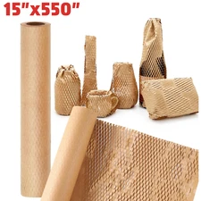 Honeycomb Packing Paper Roll Wrap Moving Shipping Art Gift Box Packing Kraft New
