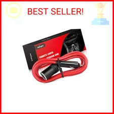 Nilight Cigarette Lighter Extension Cord Cable Heavy Duty 6ft 12V/24V Car Charge