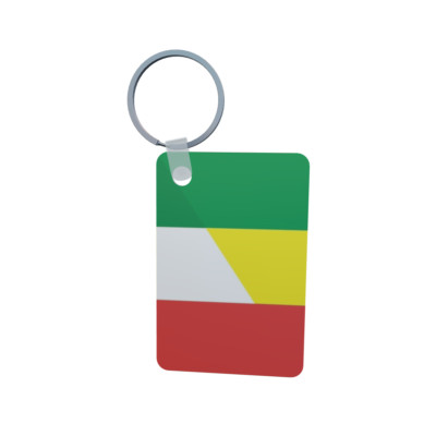 Schlüsselanhänger Flagge Fahne Mali-Italien Alu 40 x 57 mm