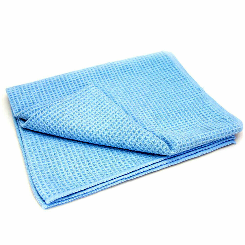 Deep Waffle Weave Microfibre Drying Towel Giant Size 60 x 80cm Streak Free