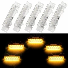 5X top roof running light for Volvo VN/VNL 2003-up Truck white amber 6 led