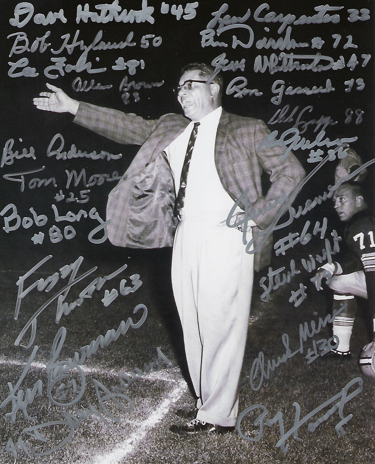 VINCE LOMBARDI Signed Autographed Photo COA Hologram main image 1