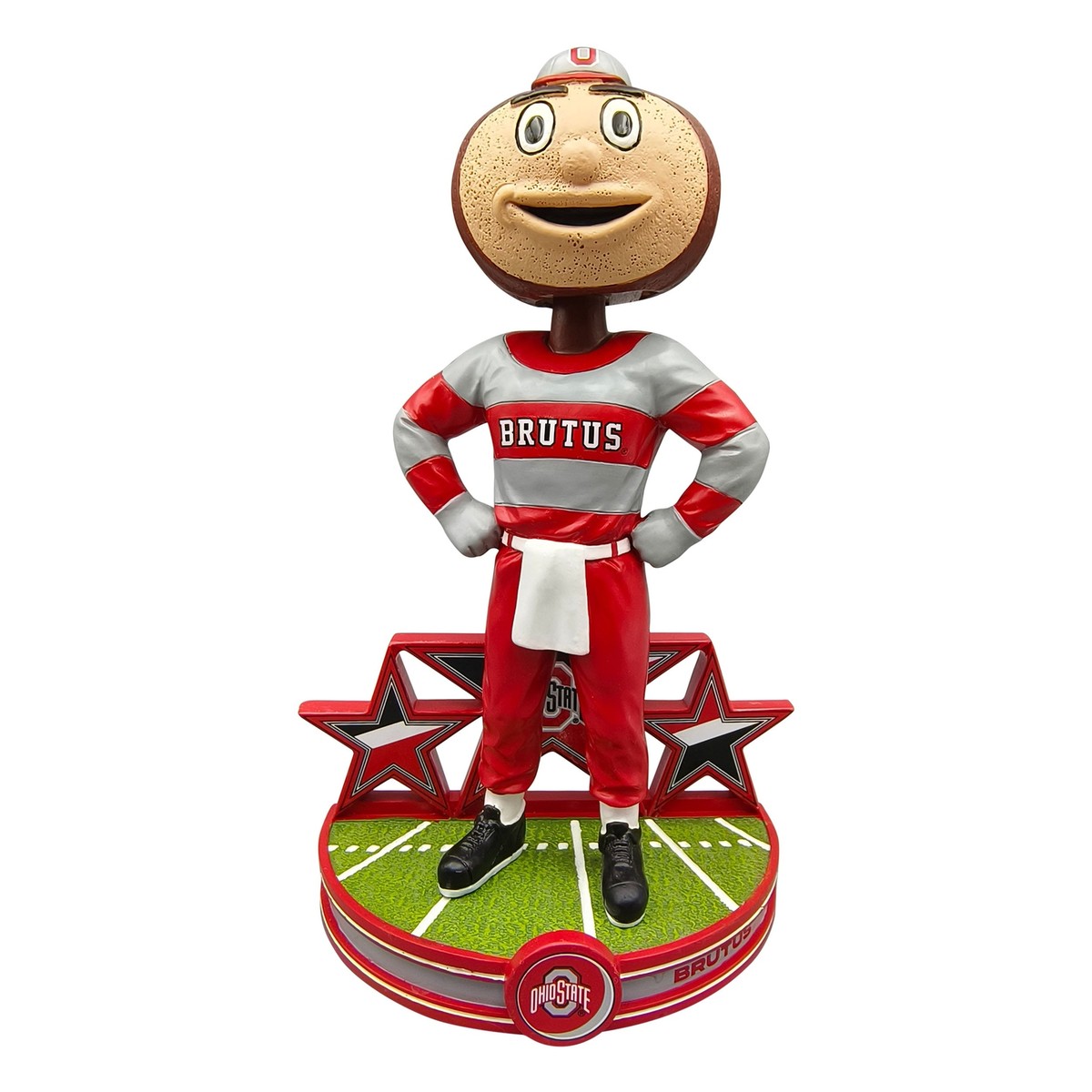【BOBBLE HEAD】BUCKEYES BRUTUS Brutus Buckeye bobblehead: Electroplated Ohio State