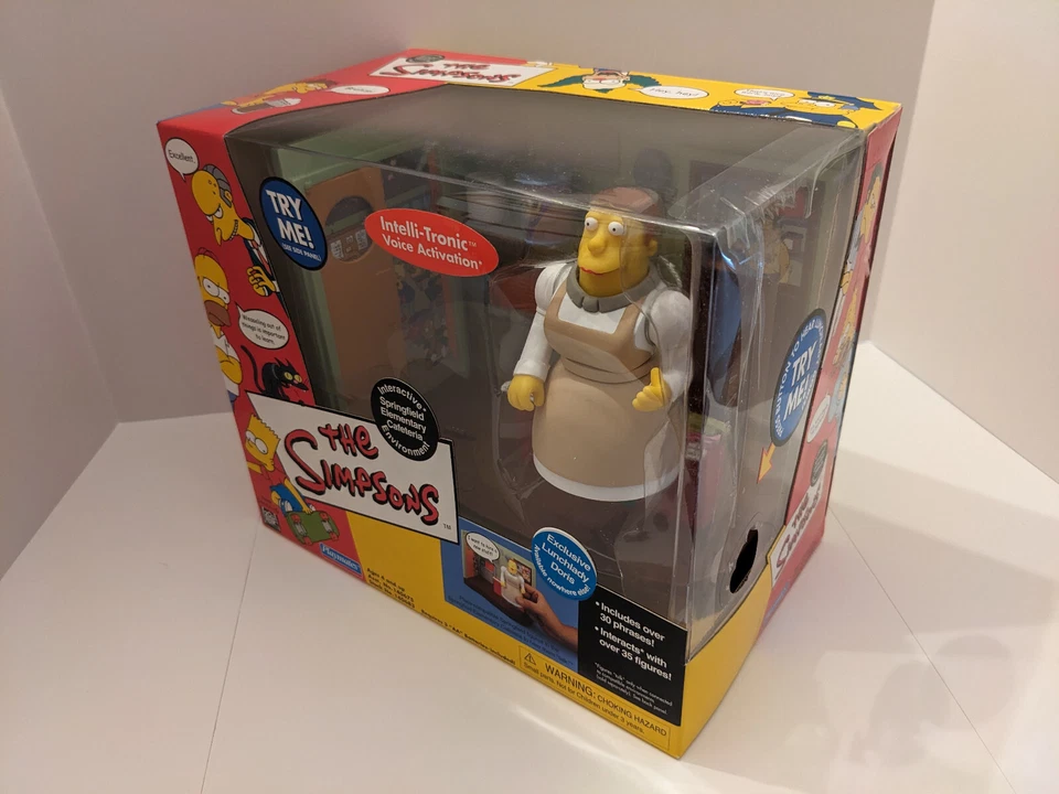 Los Simpson ESCUELA CAFETERÍA Playmates juego con figura LUNCH LADY DORIS Foto 4 de 4