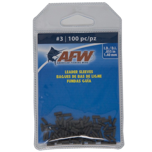 AFW American Fishing Wire Single Barrel Copper Crimp Sleeves Leader