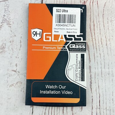 Samsung S22 Ultra 2+2 Pack Tempered Glass Screen Protector Camera Lens Protector