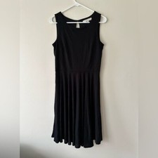 Loft Midi Dress Keyhole Back Fit & Flare Sleeveless Sz Small Casual