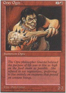 Gray Ogre x4 - 4th Edition - NM-Mint, English - 4th Edition